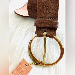 🇨🇦 Brave Leather Collection- VIER Flat Smooth Brown - Brish Gold